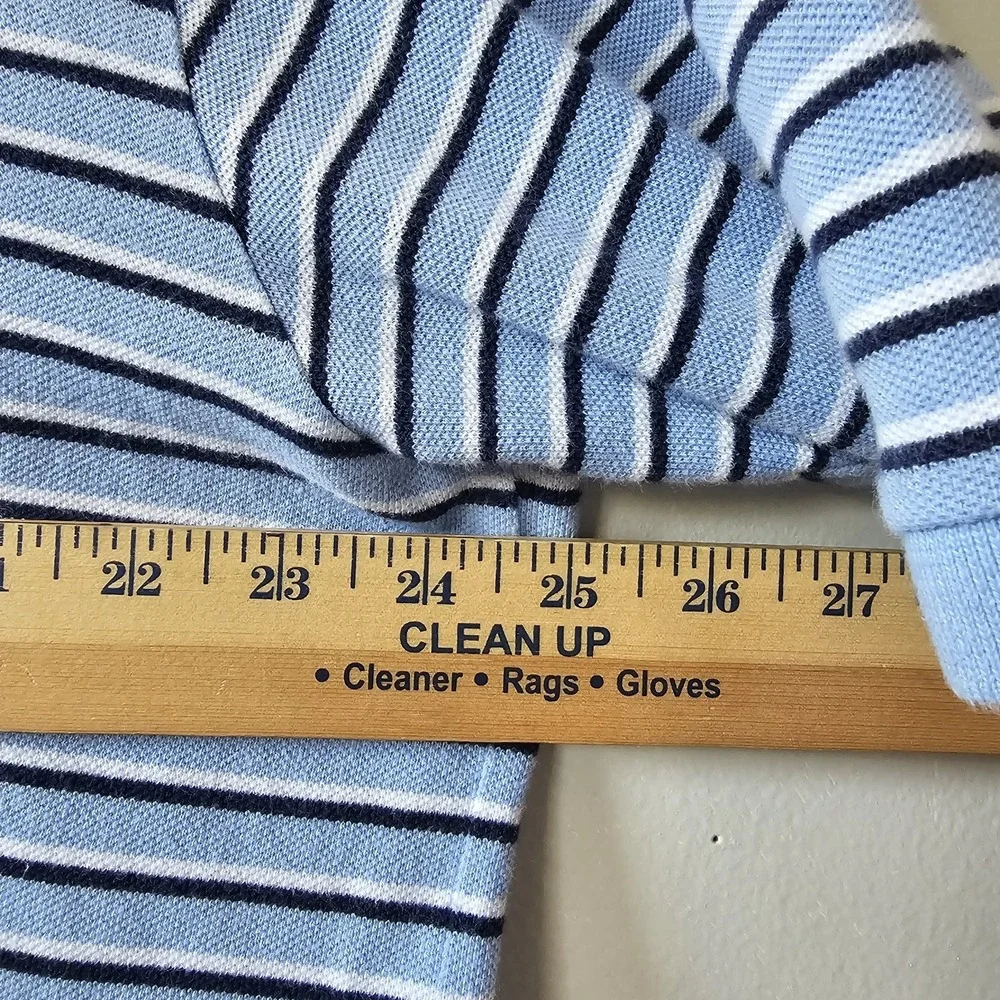 Polo Ralph Lauren Shirt Men's Size XLT Polo‎ Shirt Blue Stripe Pony Tall